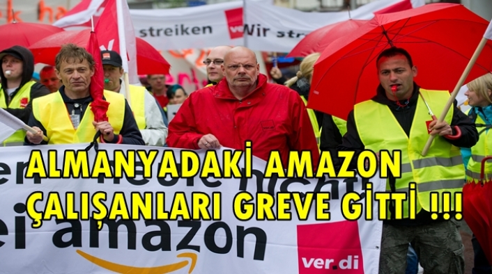 Almanya'daki Amazon Çalışanları Greve Gitti