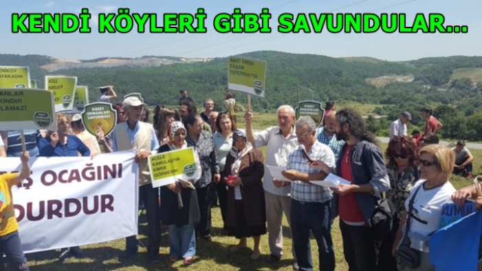 Kendi köyleri gibi savundular