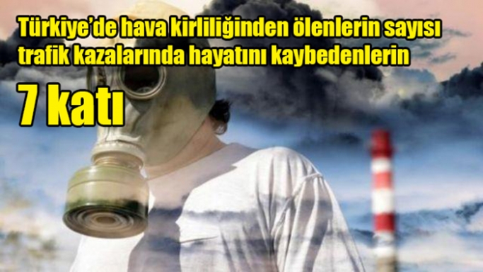 Türkiye’de hava kirliliğinden ölenlerin sayısı trafik kazalarında hayatını kaybedenlerin 7 katı