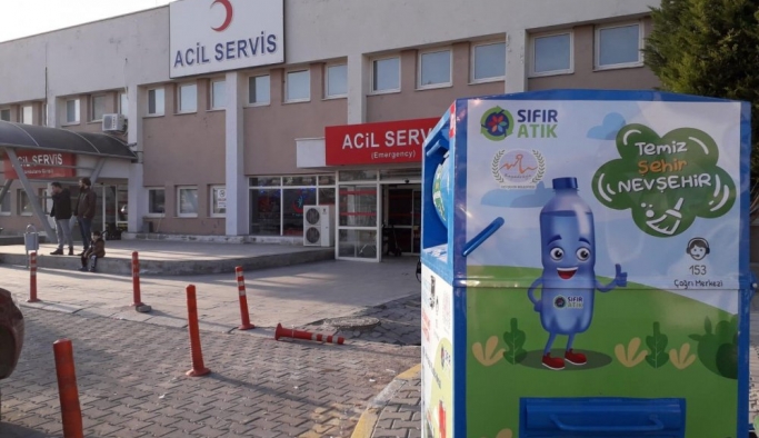 Nevşehir'e 'Akıllı Geri Dönüşüm Kutuları' yerleştirildi