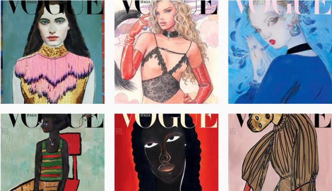 Moda dergisi Vogue çevre mesajı vermek için fotoğraf yerine çizimlerle çıkacak