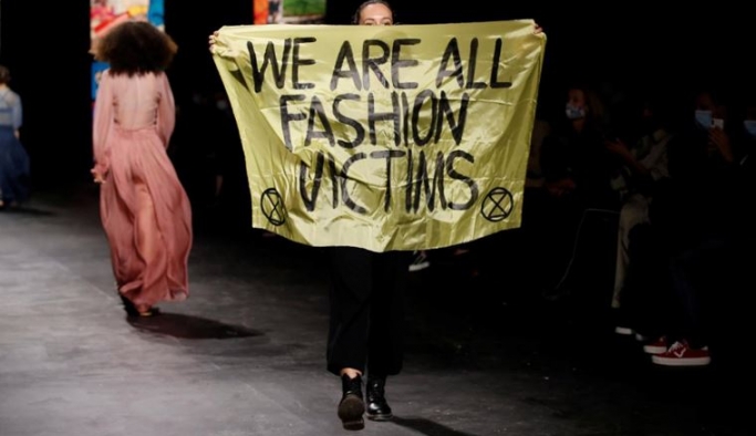 Yokoluş İsyanı’ndan protesto: 'Hepimiz Moda Kurbanıyız'