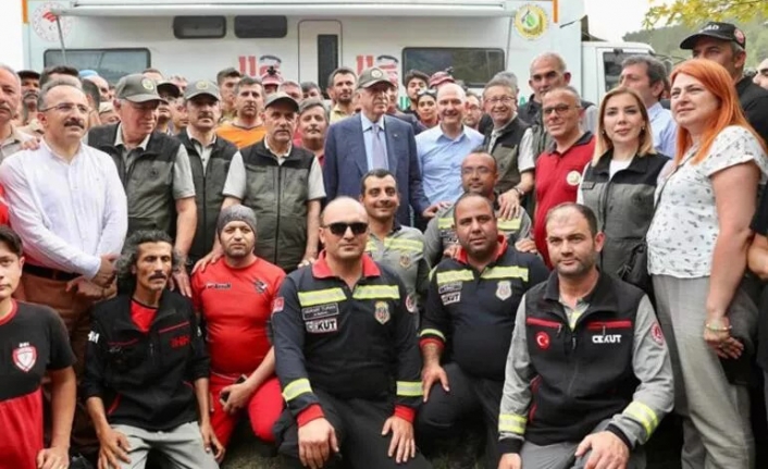 Erdoğan'dan yangın bölgesinde flaş idam çıkışı