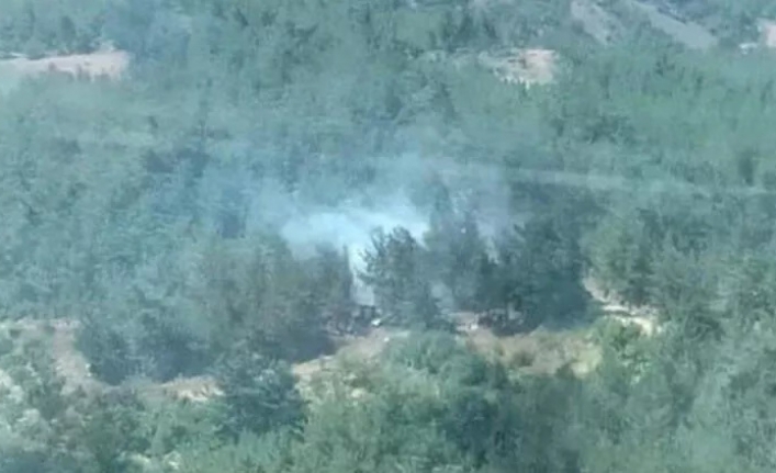 Manisa'da orman yangını! Havadan ve karadan müdahale ediliyor