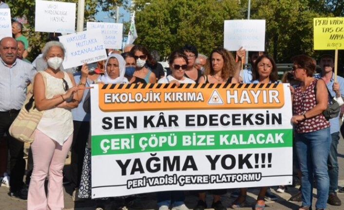 Peri Vadisi'nde maden protestosu: Yağmaya izin vermeyeceğiz