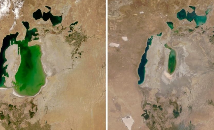 Dünyadaki büyük göllerin yarısından fazlası son 30 yılda küçüldü
