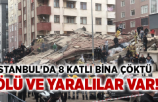 İstanbul'da 8 katlı bina çöktü… Ölü...