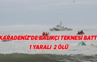 Karadeniz'de balıkçı teknesi battı:, 1 yaralı...