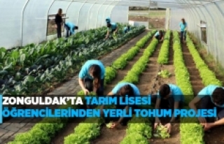 Zonguldak’ta tarım lisesi öğrencilerinden yerli...