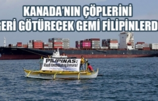Kanada'nın çöplerini geri götürecek gemi...