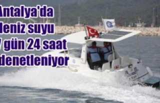 Antalya'da deniz suyu 7 gün 24 saat denetleniyor