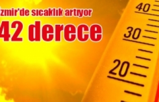 İzmir'de sıcaklık 42 dereceye çıkıyor