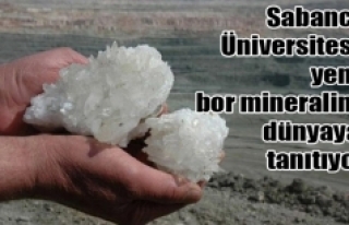 Sabancı Üniversitesi yeni bor mineralini dünyaya...