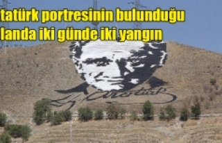 Atatürk portresinin bulunduğu alanda iki günde...