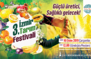 3. İzmir Tarım Festivali ile birlikte üretici pazarı...