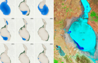 NASA, Tuz Gölü’nde yıllar içinde su seviyesinin...