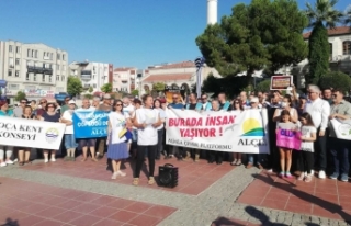 Aliağa'da asbestli gemi protestosu: Ülkemiz,...