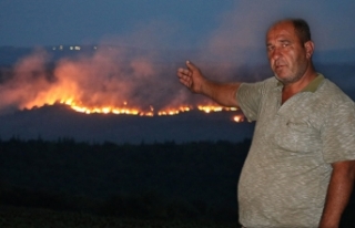 Bulgaristan’daki yangın Edirne'nin sınır...