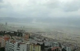 İzmir'de endişelendiren görüntü: Toz bulutu...